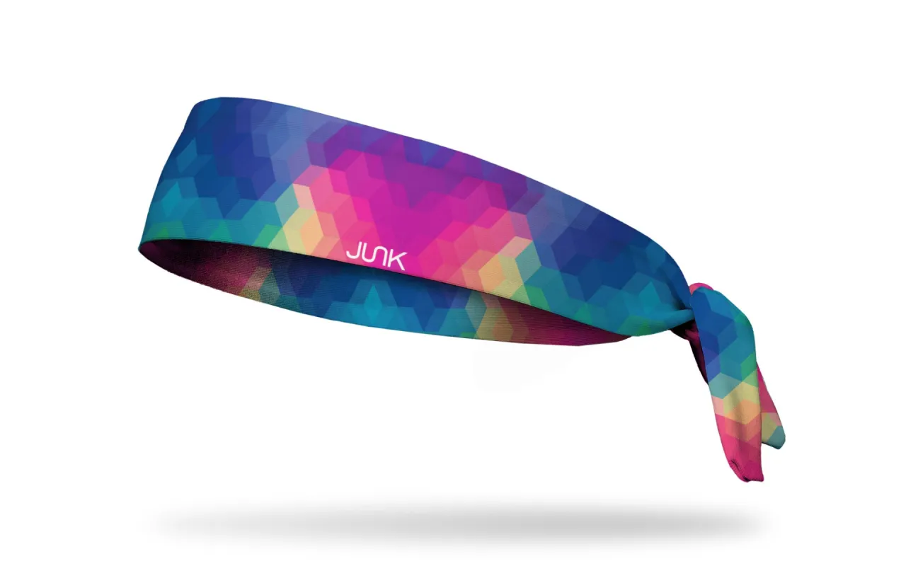KaleidaColor Tie Headband sold by JUNK Brands