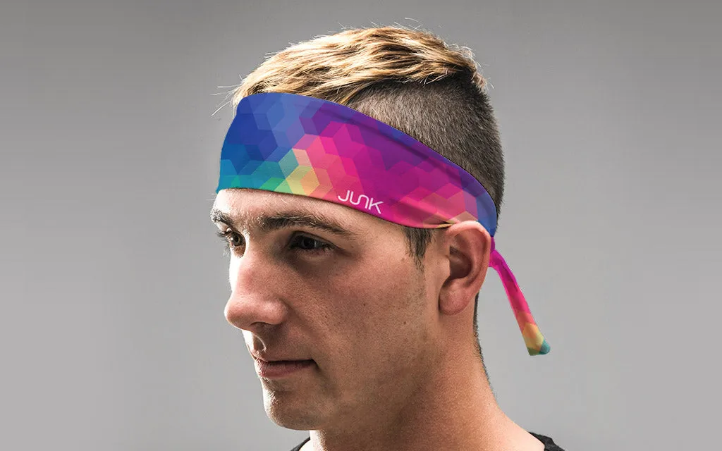 KaleidaColor Tie Headband sold by JUNK Brands product image thumbnail 4