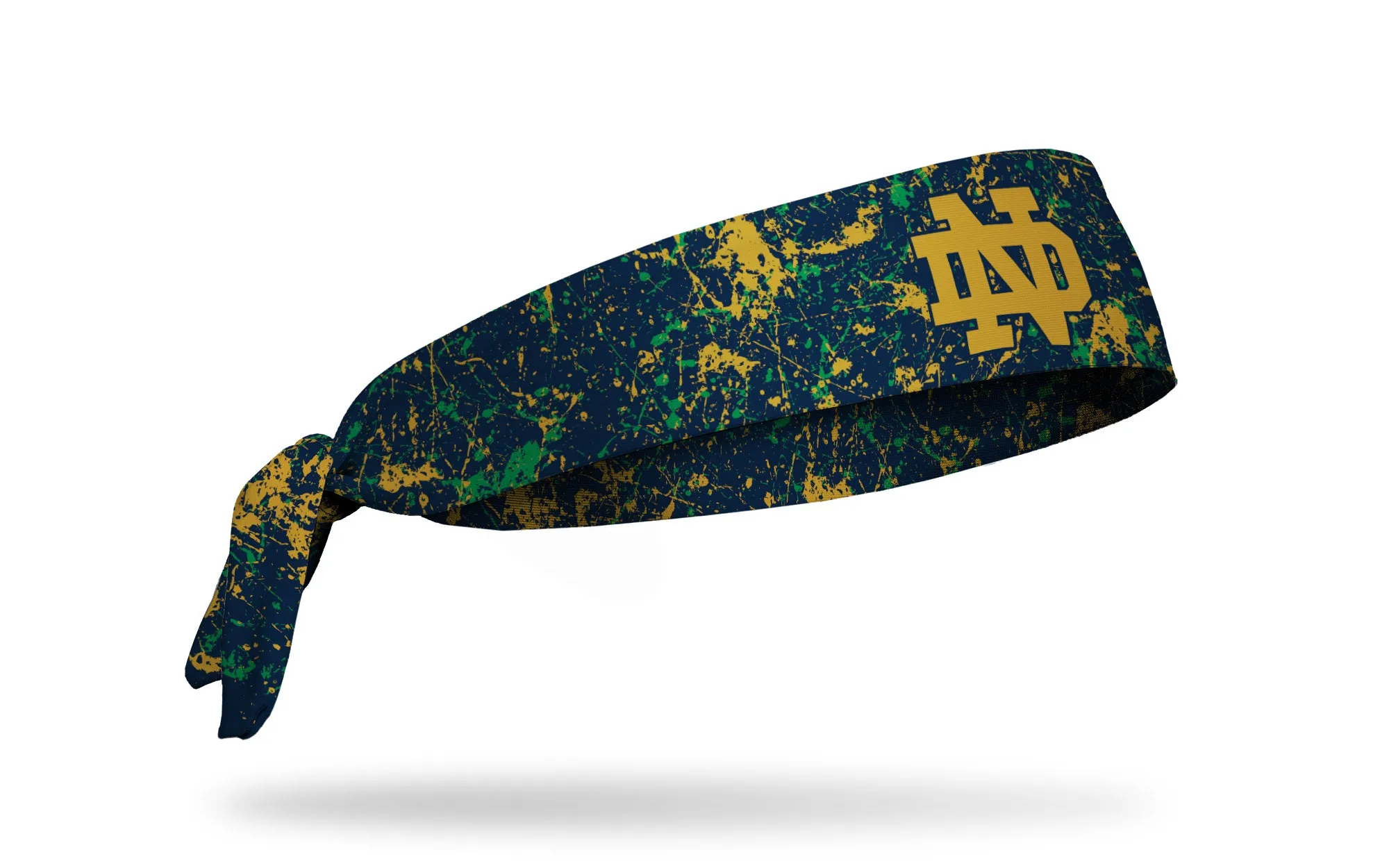University of Notre Dame: Splatter Navy Flex Tie Headband sold by JUNK Brands product image thumbnail 2