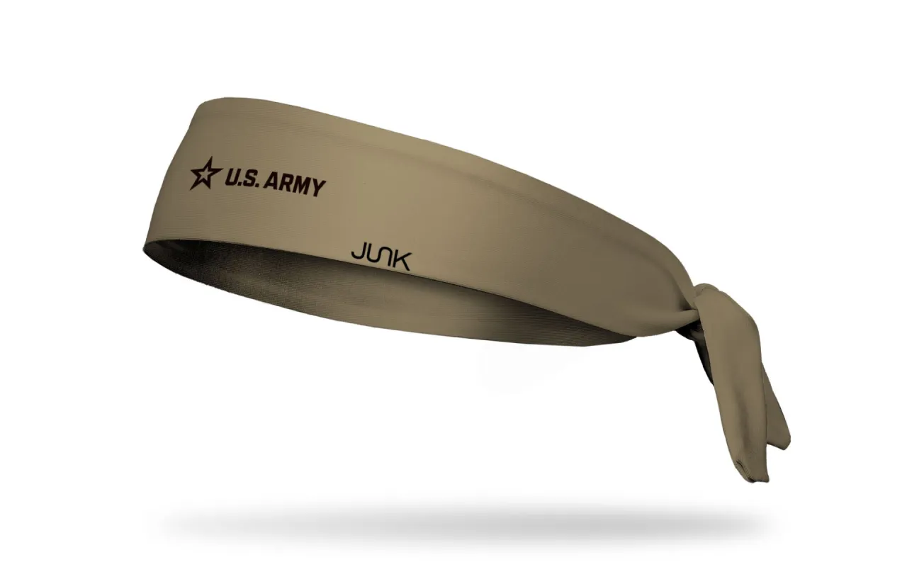 Army: Sand Flex Tie Headband sold by JUNK Brands