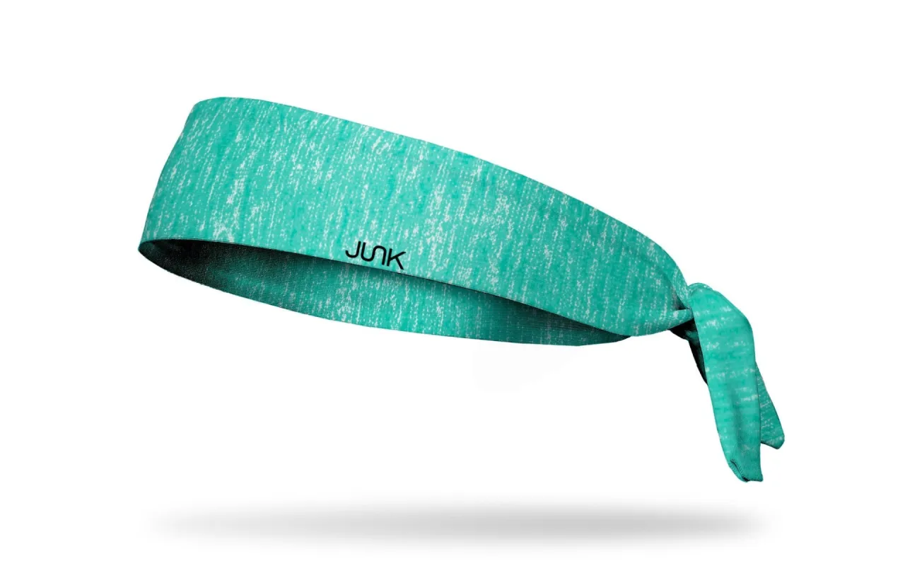 Electric Mint Flex Tie Headband sold by JUNK Brands