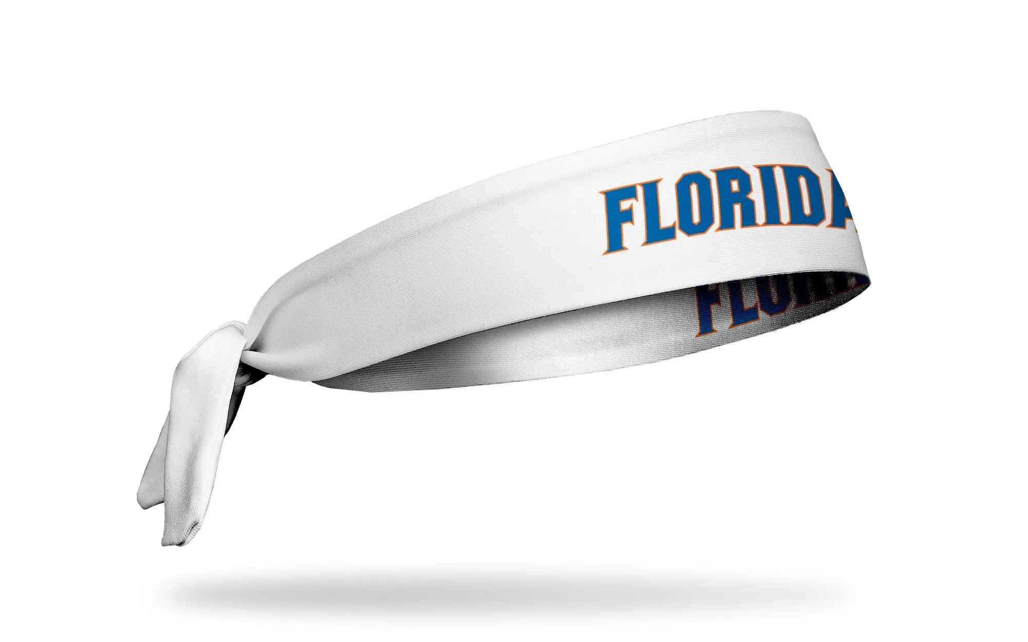 University of Florida: Wordmark White Flex Tie Headband sold by JUNK Brands product image thumbnail 2