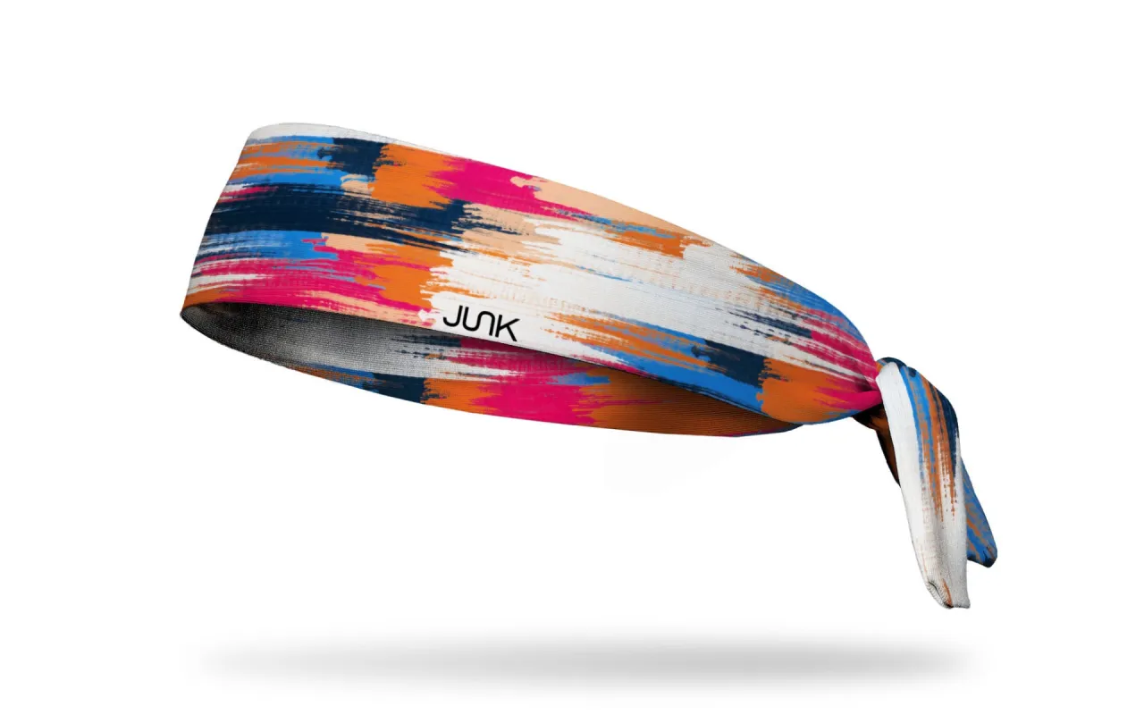 Sunset Strokes Flex Tie Headband sold by JUNK Brands