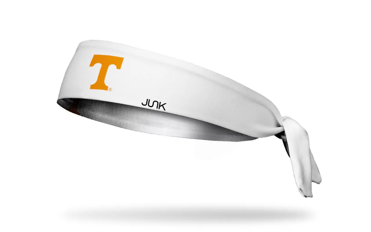 University of Tennessee: Logo White Flex Tie Headband sold by JUNK Brands