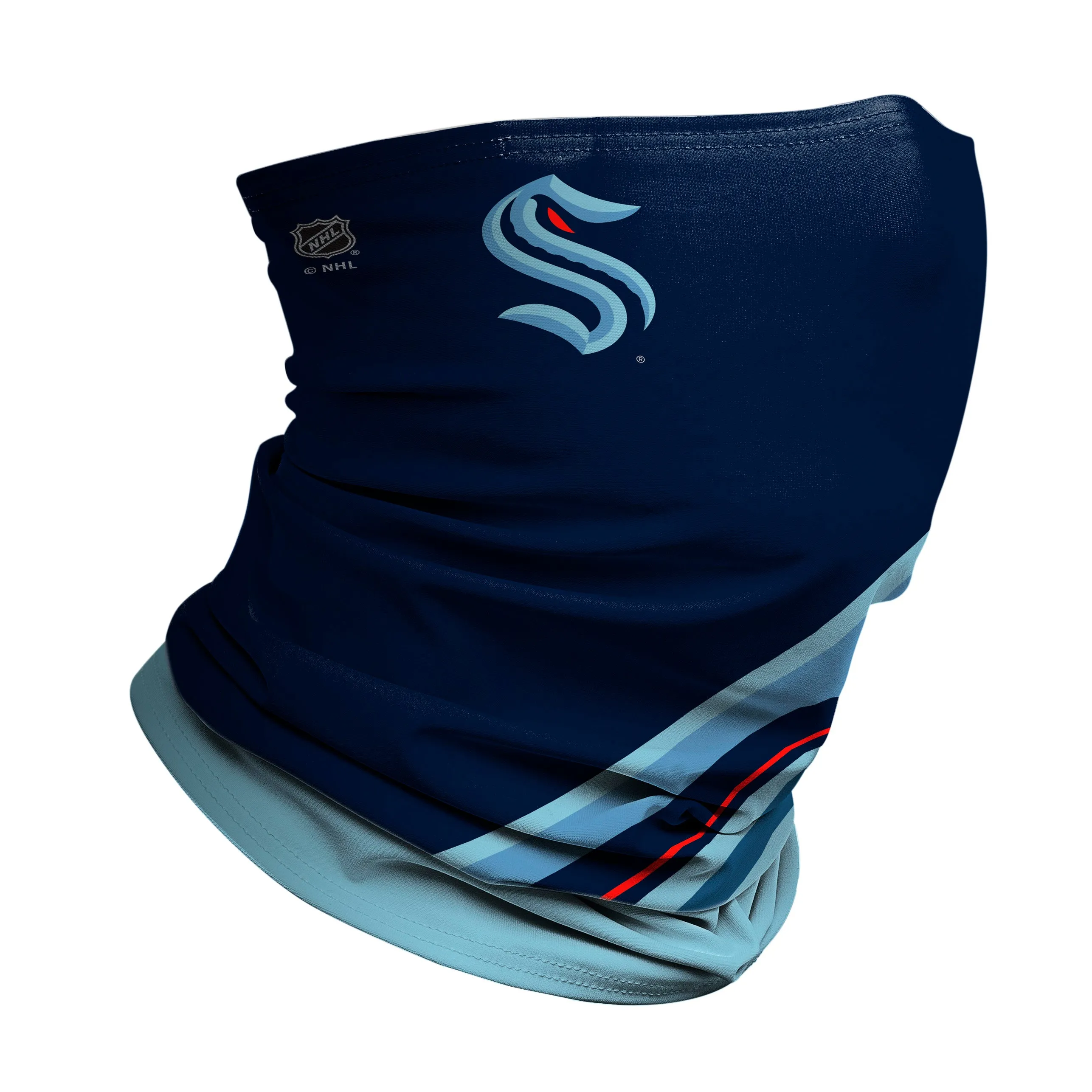 Seattle Kraken: Logo Stripe Winter Gaiter sold by JUNK Brands