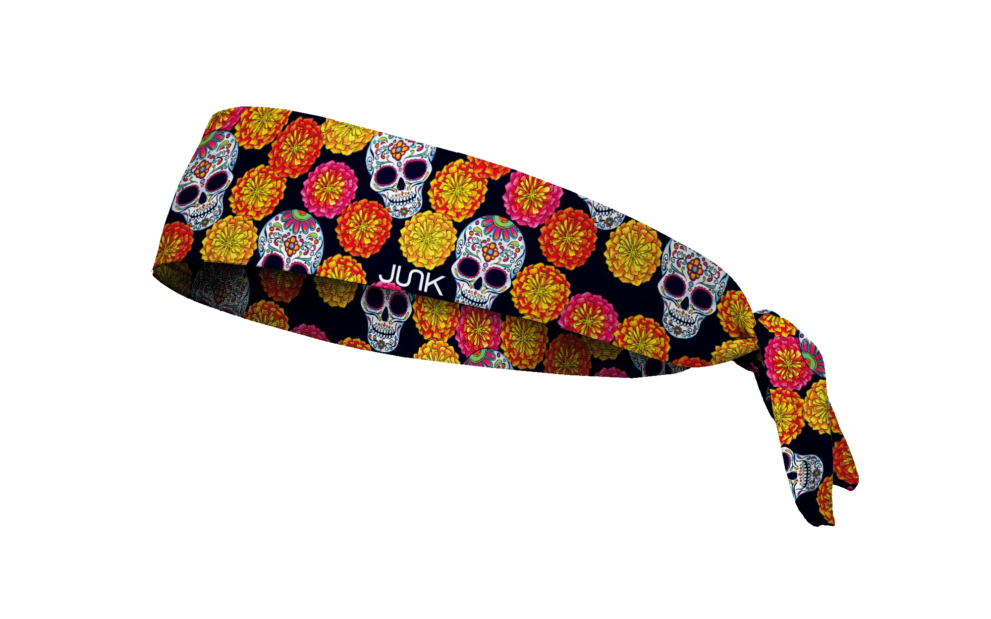 Mariachi Marigolds Tie Headband sold by JUNK Brands