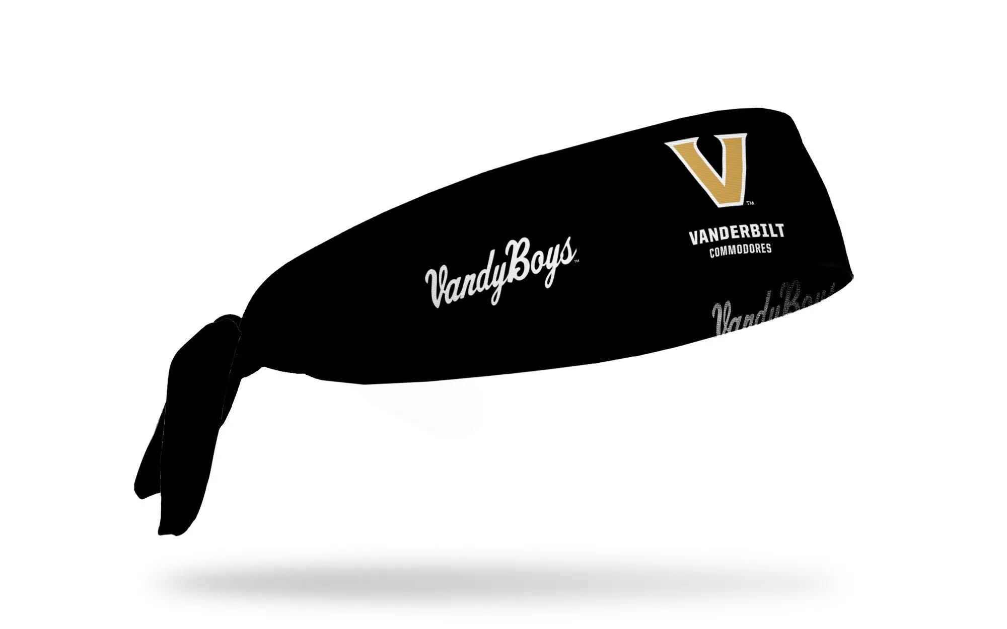 Vanderbilt University: Logo Baseball Wordmark Flex Tie Headband sold by JUNK Brands product image thumbnail 2