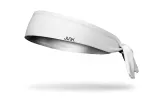 Super Chill White Flex Tie Headband sold by JUNK Brands