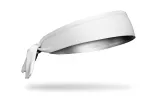 Super Chill White Flex Tie Headband sold by JUNK Brands