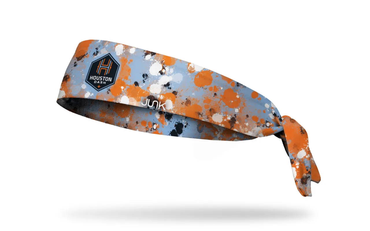 Houston Dash: Splatter Flex Tie Headband sold by JUNK Brands