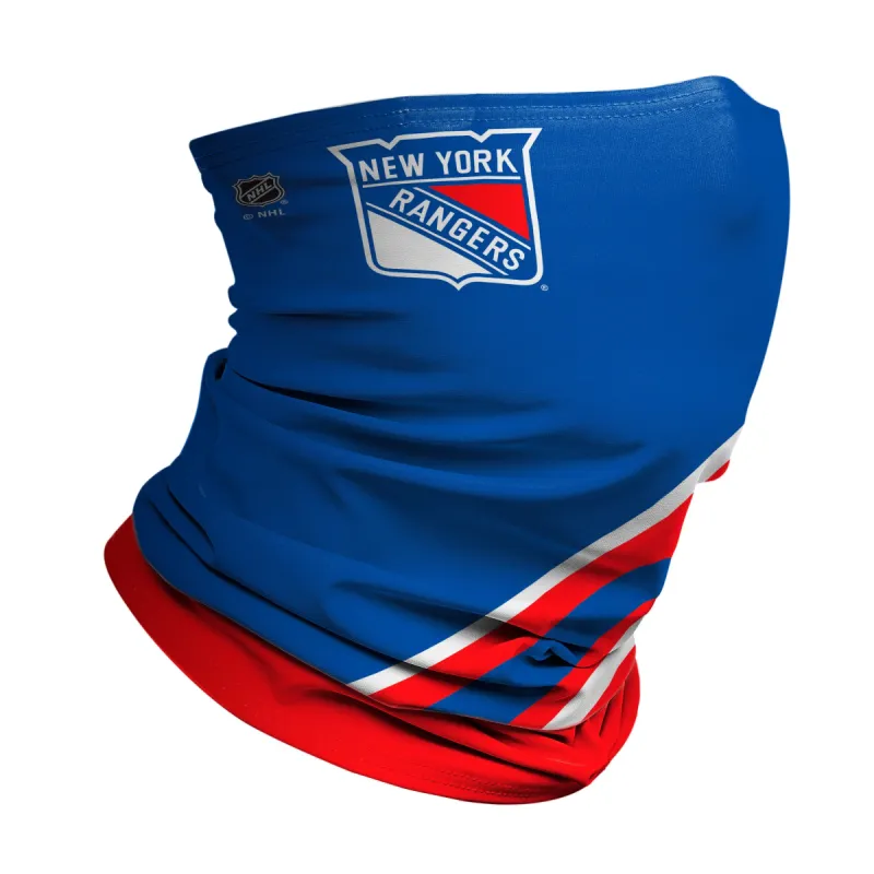 New York Rangers: Logo Stripe Winter Gaiter sold by JUNK Brands