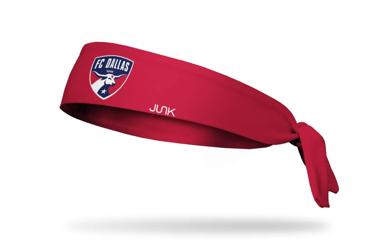 FC Dallas: Logo Red Flex Tie Headband sold by JUNK Brands