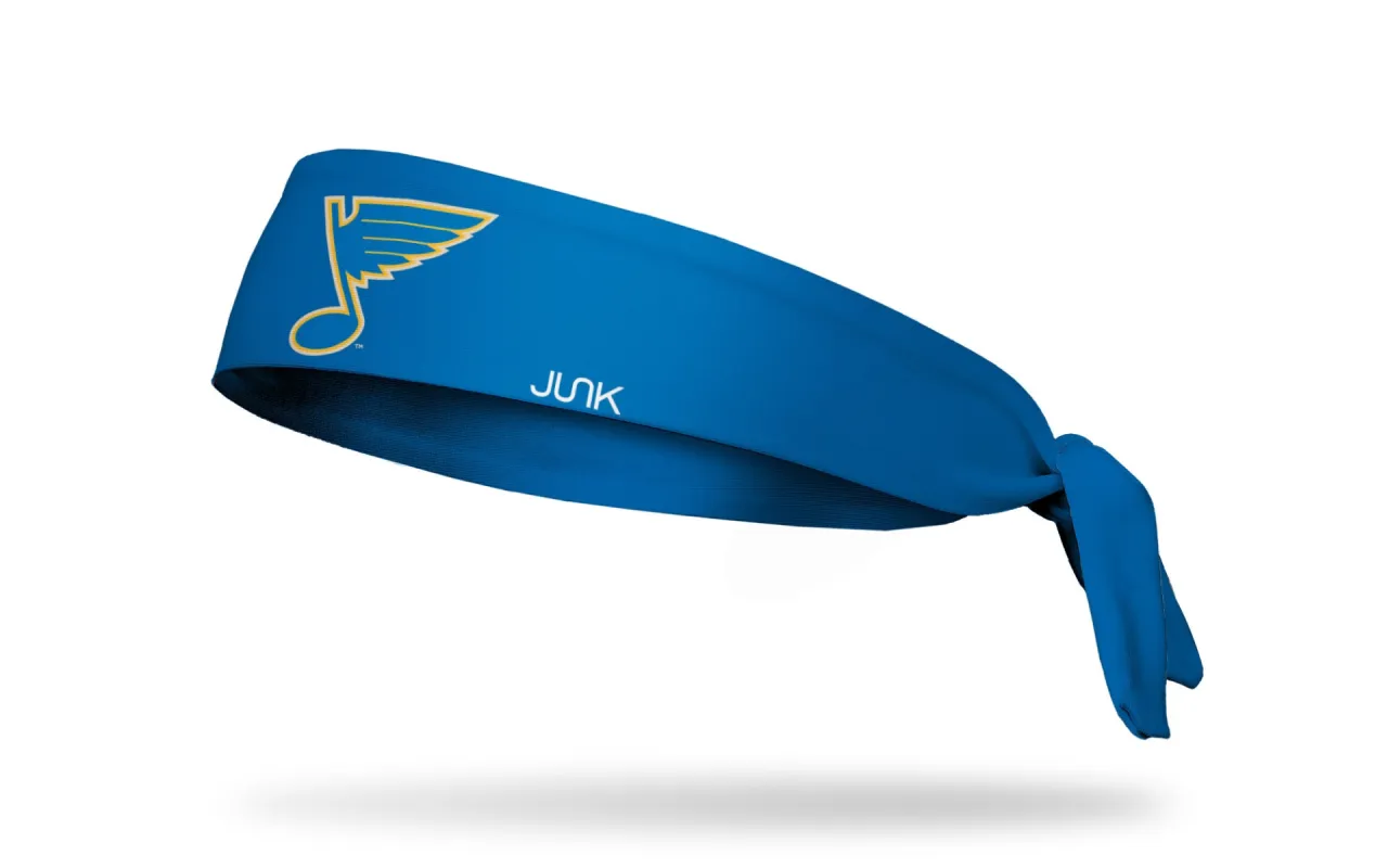 St. Louis Blues: Logo Blue Flex Tie Headband sold by JUNK Brands