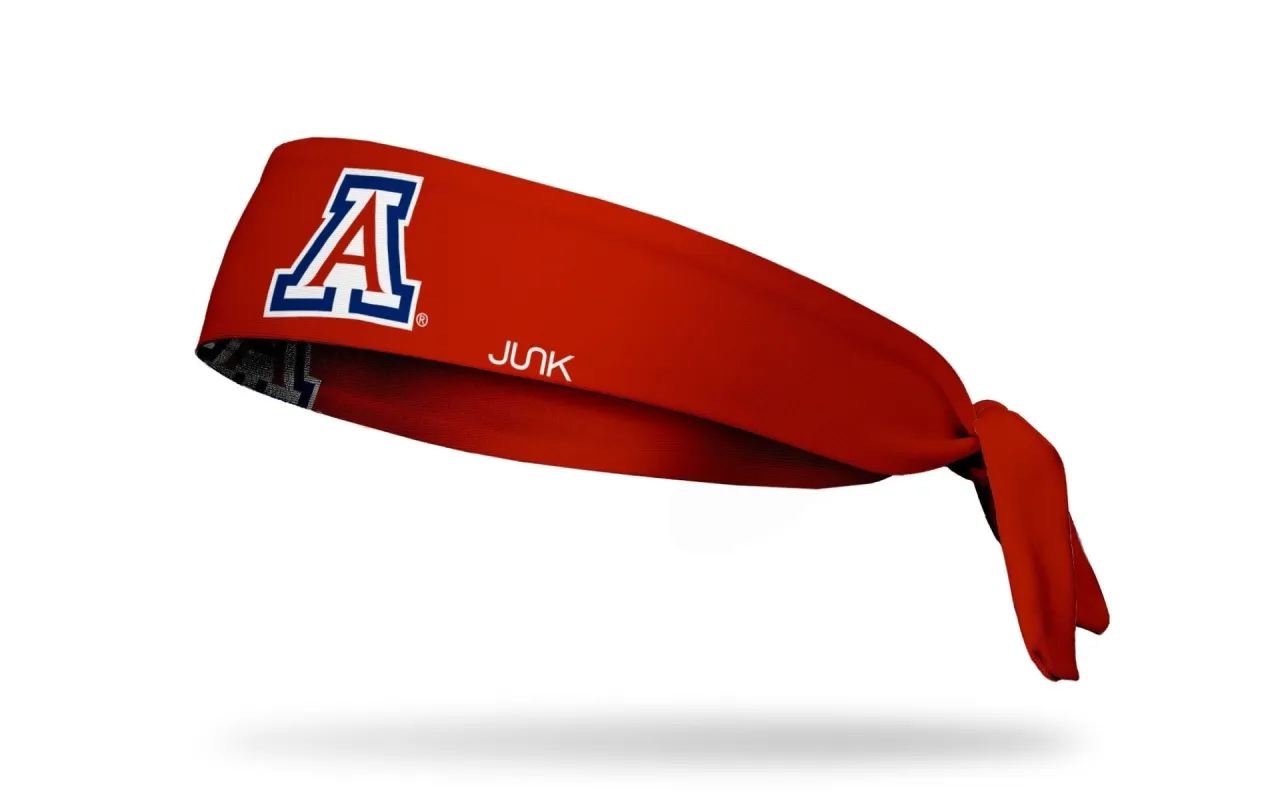 University of Arizona: A Logo Red Flex Tie Headband sold by JUNK Brands