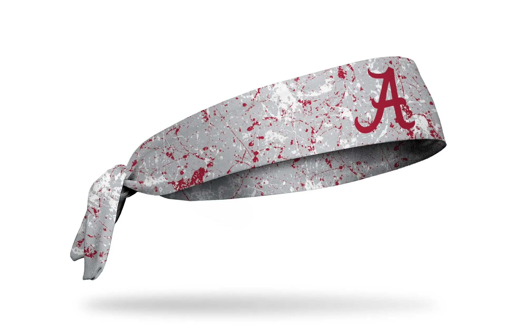 University of Alabama: Splatter Gray Tie Headband sold by JUNK Brands product image thumbnail 2