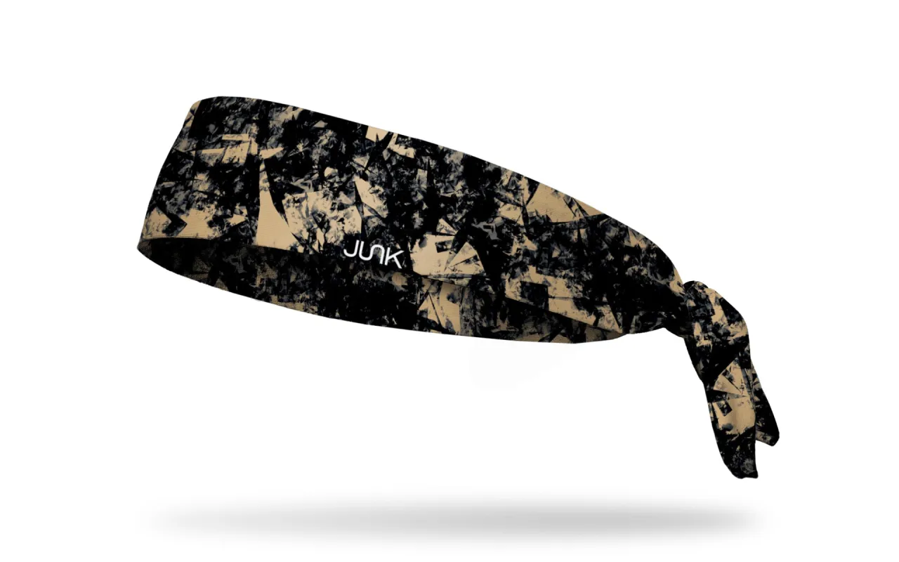 Gridiron Black Gold Flex Tie Headband sold by JUNK Brands