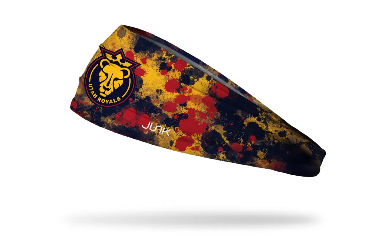 Utah Royals: Splatter Big Bang Lite Headband sold by JUNK Brands