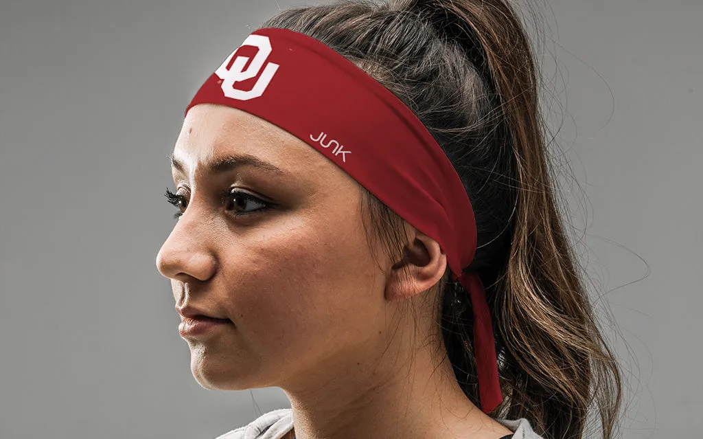 University of Oklahoma: OU Red Flex Tie Headband sold by JUNK Brands product image thumbnail 3