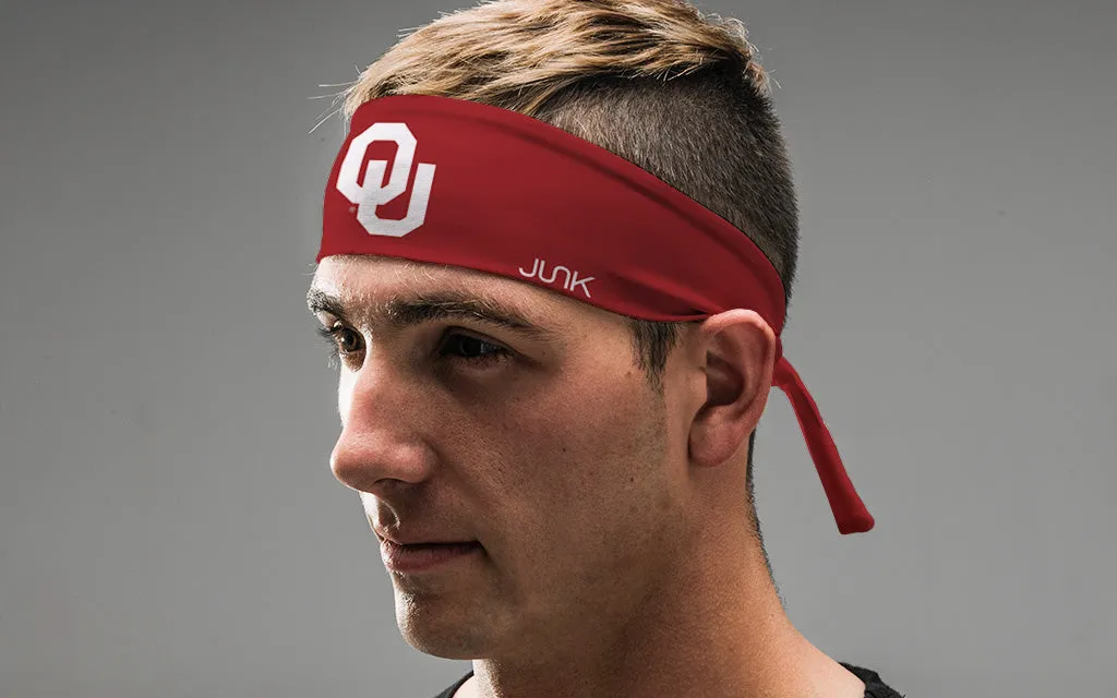 University of Oklahoma: OU Red Flex Tie Headband sold by JUNK Brands product image thumbnail 4