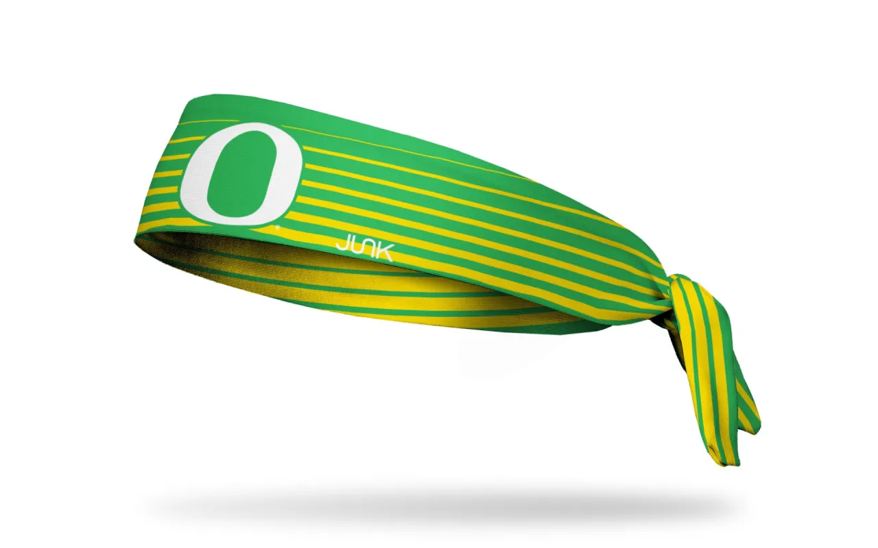 University of Oregon: Gradient Stripe Flex Tie Headband sold by JUNK Brands