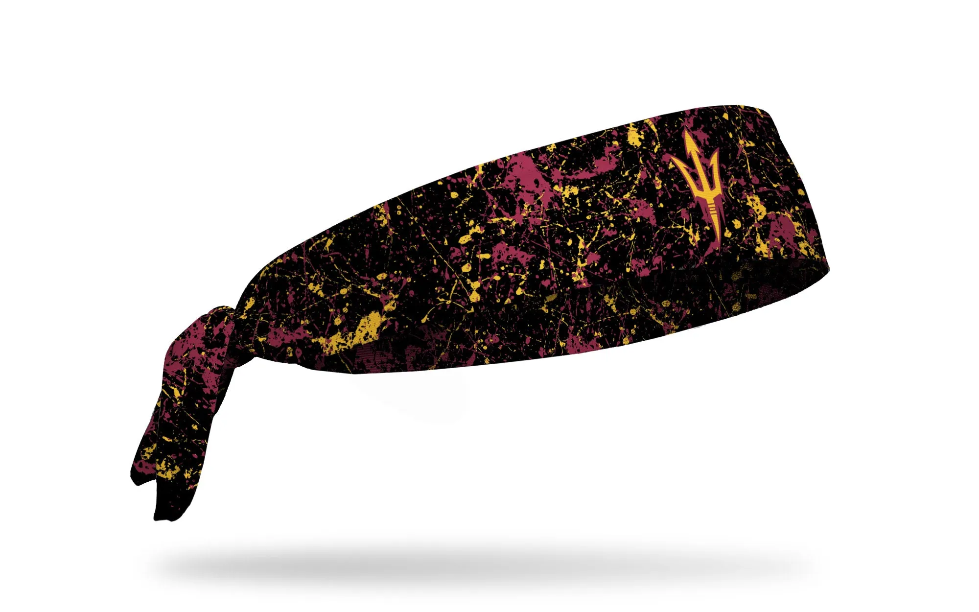 Arizona State University: Splatter Black Flex Tie Headband sold by JUNK Brands product image thumbnail 2