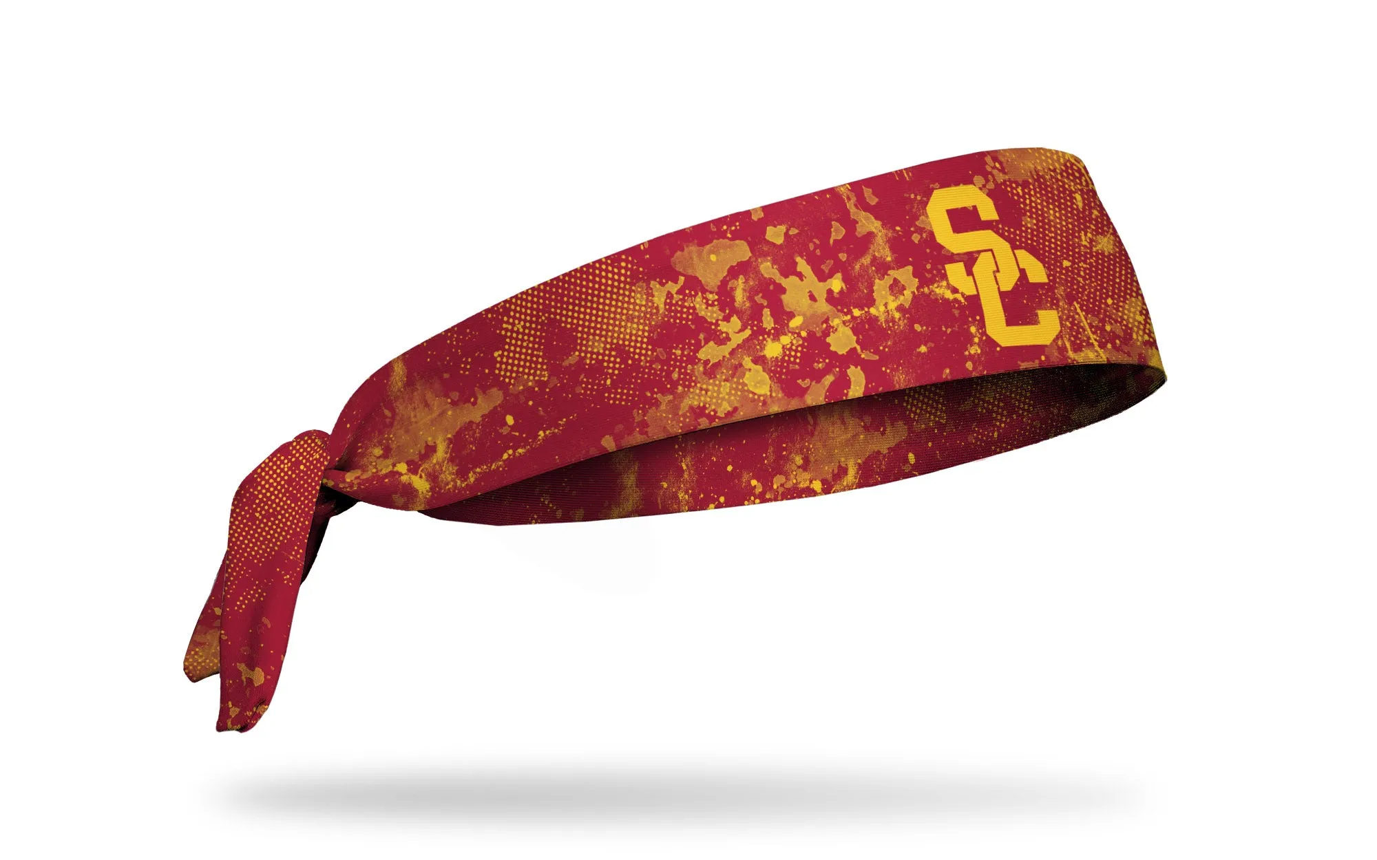 USC: Grunge Cardinal Flex Tie Headband sold by JUNK Brands product image thumbnail 2