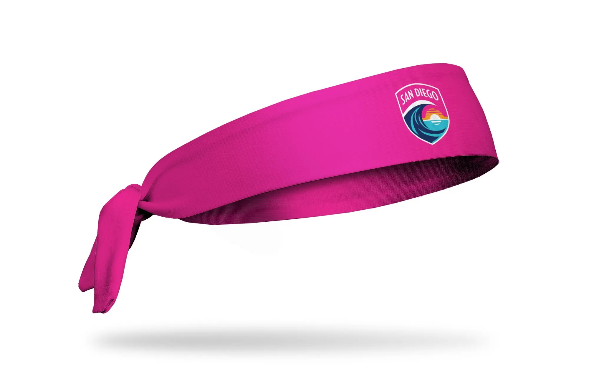 San Diego Wave FC: Logo Pink Flex Tie Headband sold by JUNK Brands product image thumbnail 2