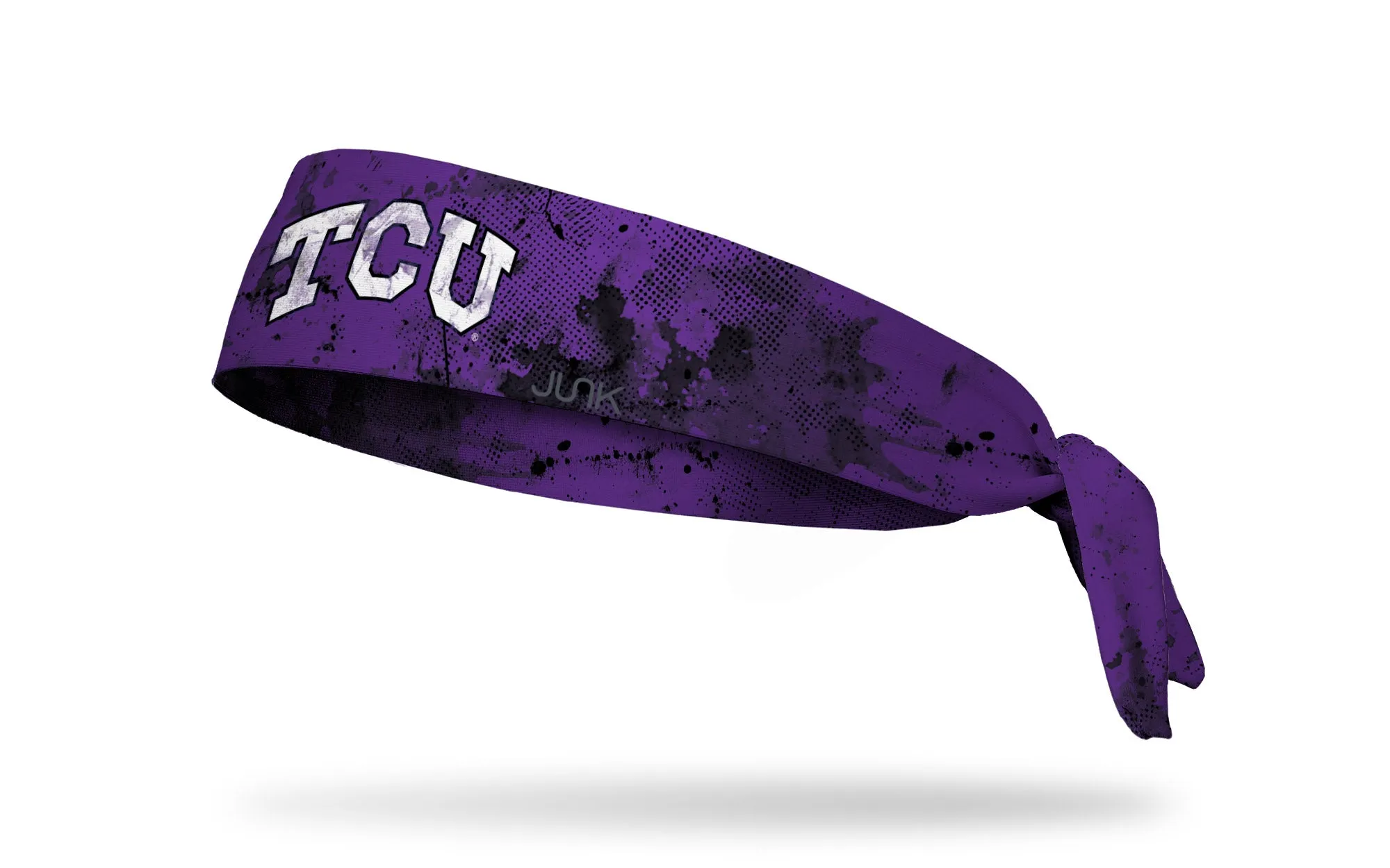TCU: Grunge Purple Flex Tie Headband sold by JUNK Brands