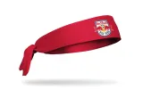 New York Red Bulls: Logo Red Flex Tie Headband sold by JUNK Brands
