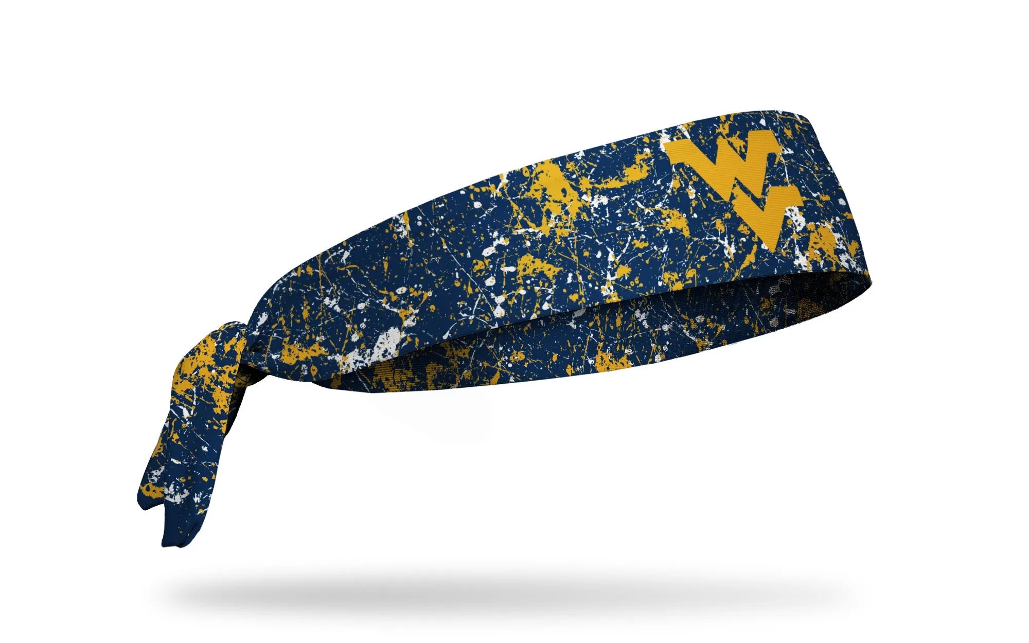 West Virginia University: Splatter Navy Flex Tie Headband sold by JUNK Brands product image thumbnail 2