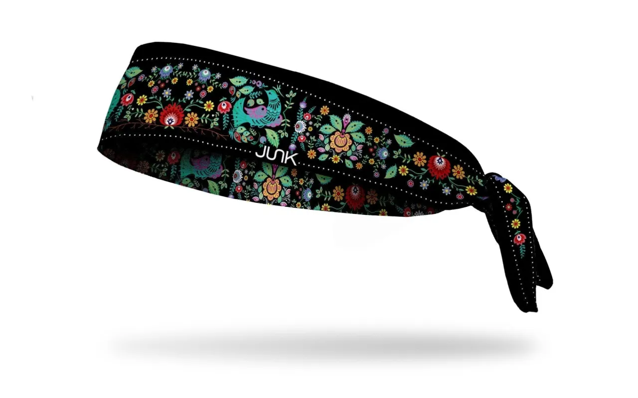 Folk Revival Flex Tie Headband sold by JUNK Brands