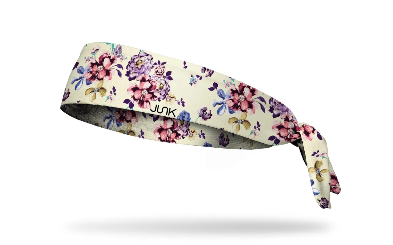 Peony Party Flex Tie Headband sold by JUNK Brands