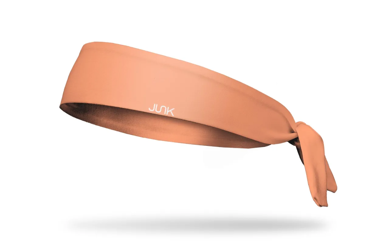 Apricot Flex Tie Headband sold by JUNK Brands