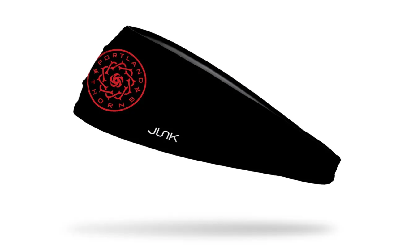 Portland Thorns FC: Logo Black Big Bang Lite Headband sold by JUNK Brands