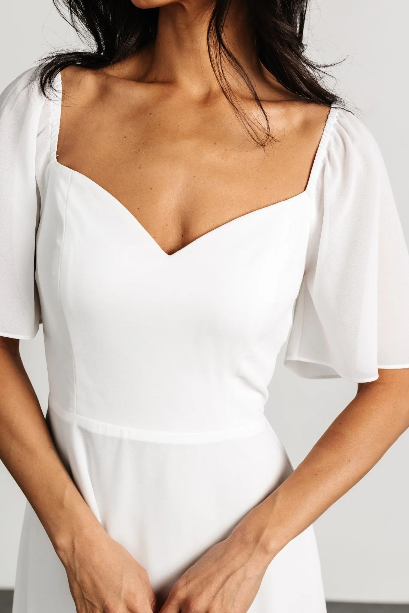 Colette Sweetheart Midi Dress | White sold by Baltic Born product image thumbnail 2