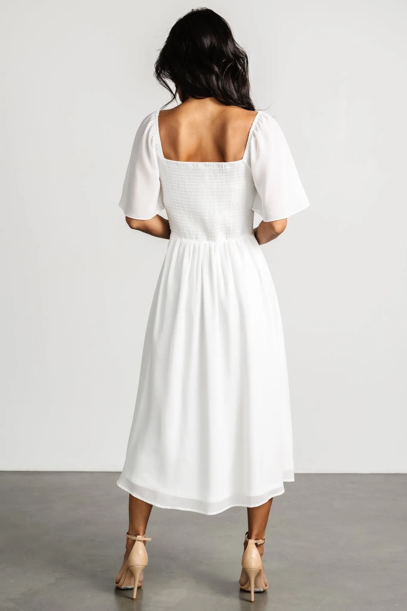 Colette Sweetheart Midi Dress | White sold by Baltic Born product image thumbnail 5