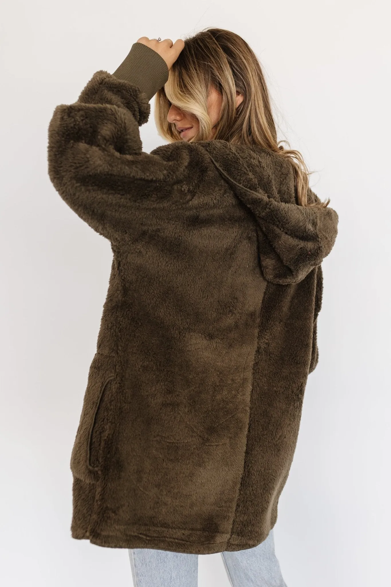 Melrose Teddy Jacket | Olive sold by Baltic Born product image thumbnail 3