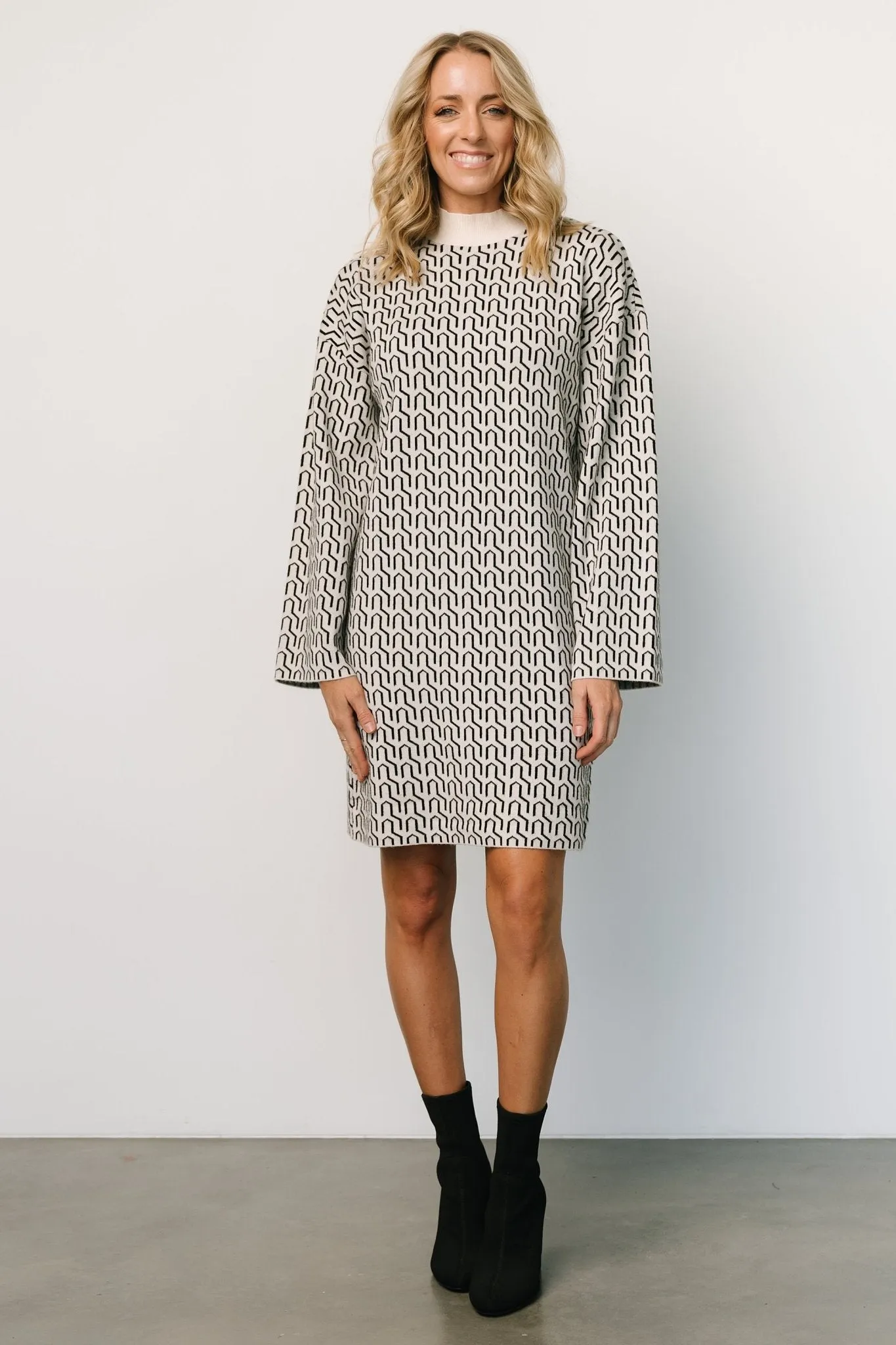 Webster Sweater Dress | Ivory Print sold by Baltic Born product image thumbnail 2