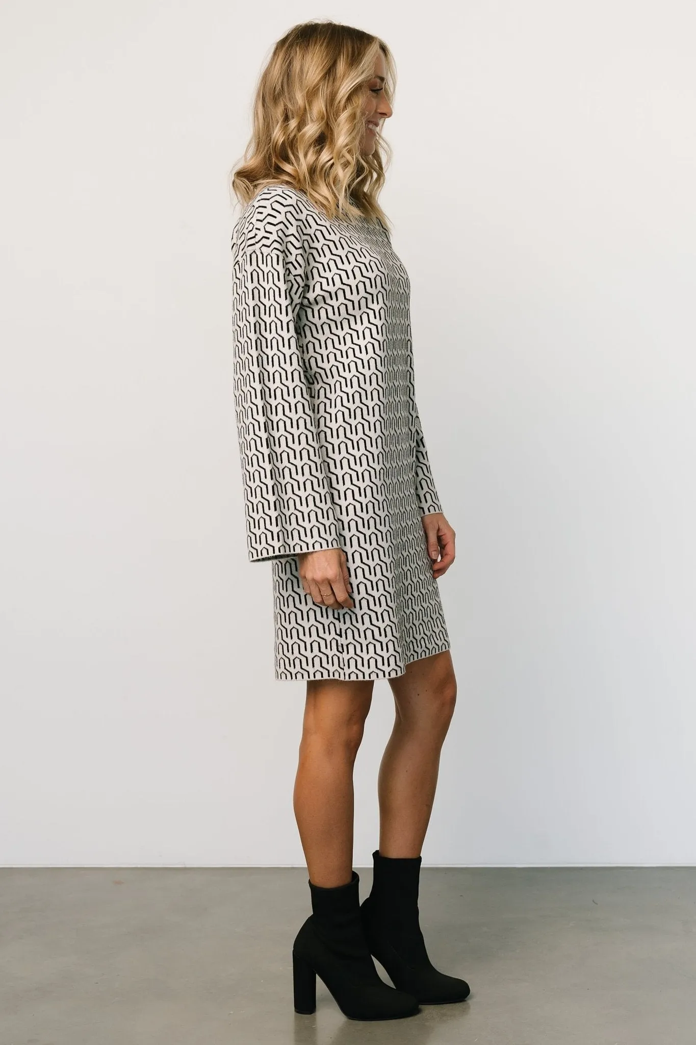 Webster Sweater Dress | Ivory Print sold by Baltic Born product image thumbnail 4