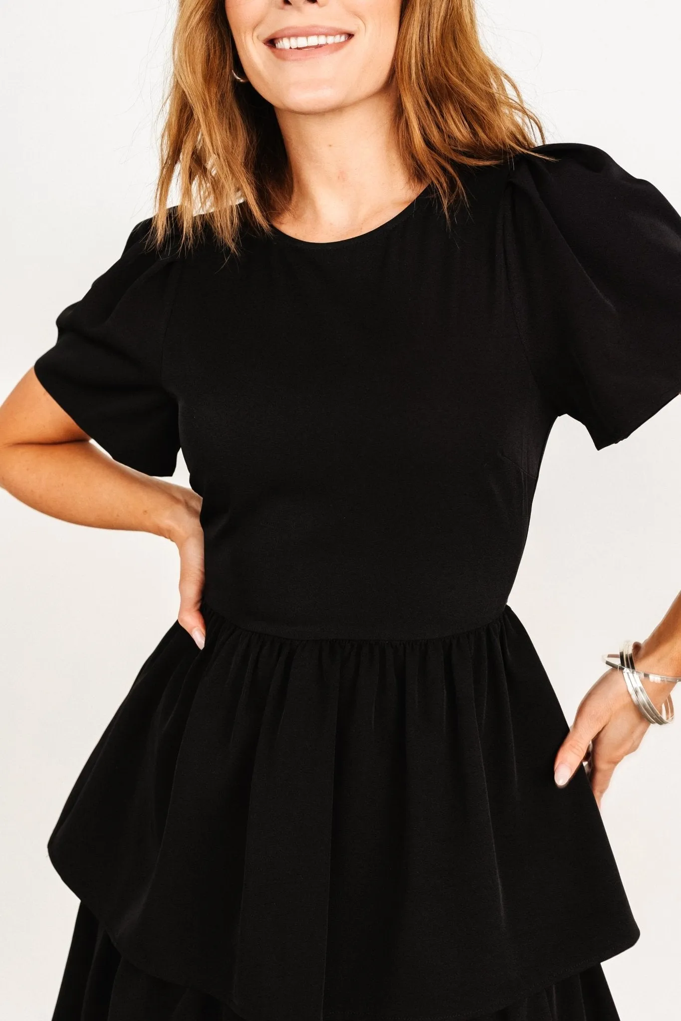 Cadenza Tiered Maxi Dress | Black sold by Baltic Born product image thumbnail 2