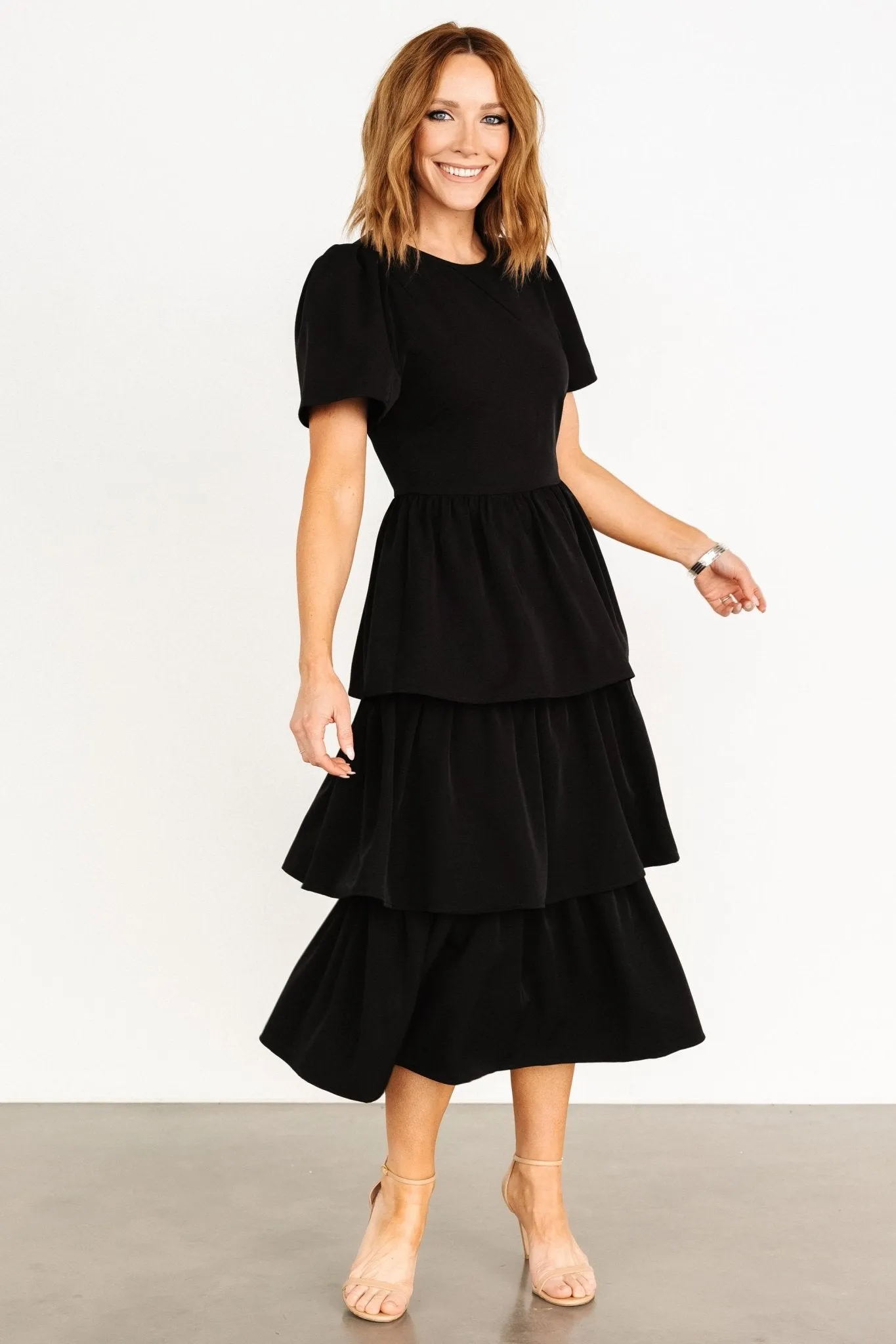 Cadenza Tiered Maxi Dress | Black sold by Baltic Born product image thumbnail 4