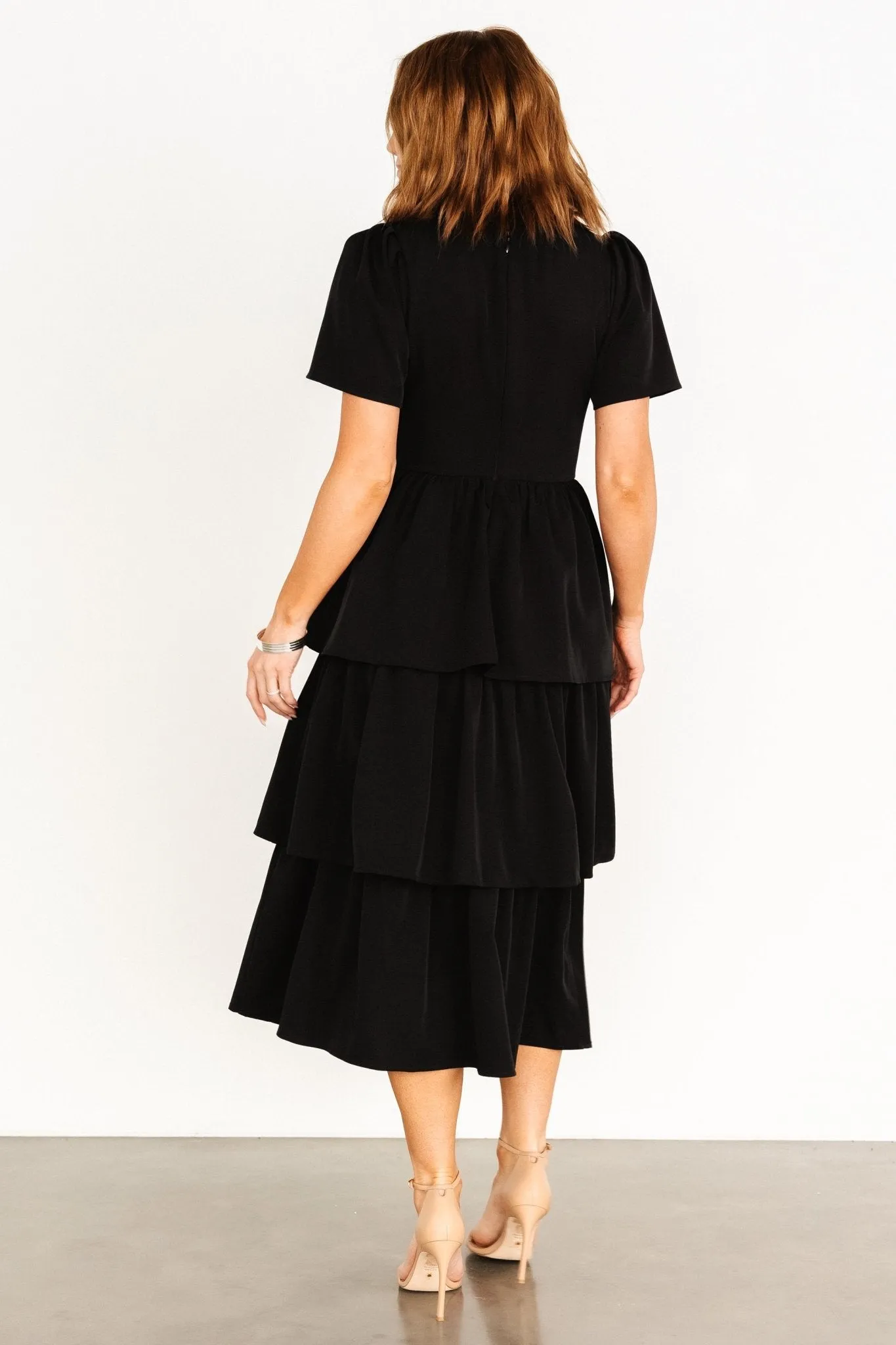 Cadenza Tiered Maxi Dress | Black sold by Baltic Born product image thumbnail 5