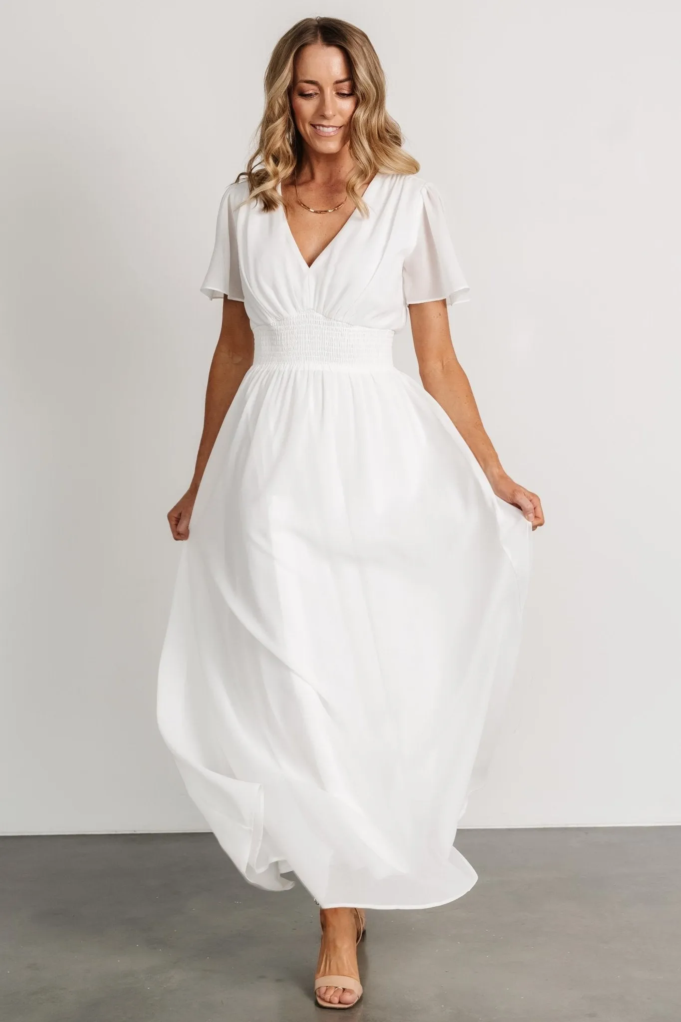 Birdie Maxi Dress | White sold by Baltic Born product image thumbnail 4