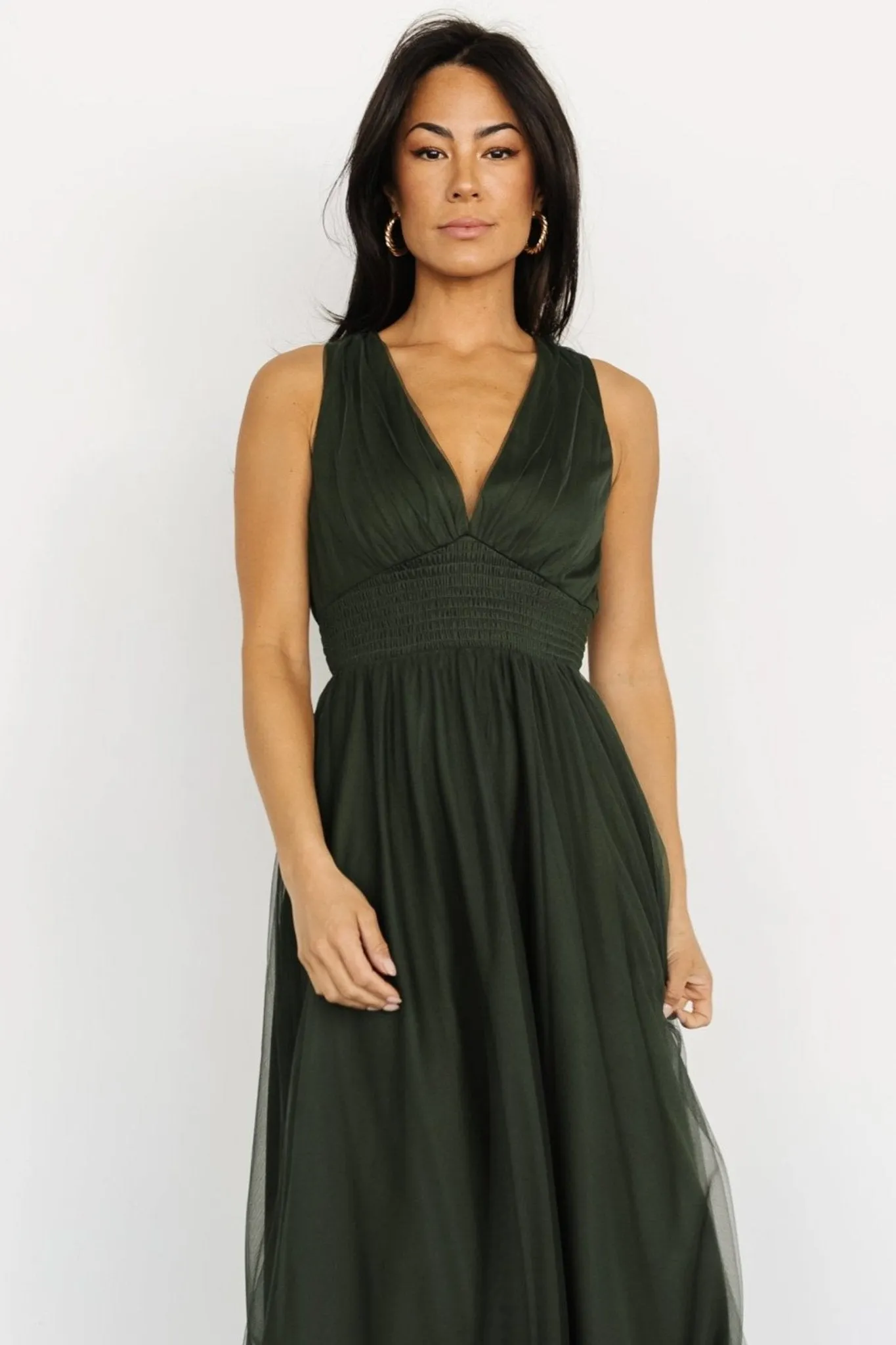 Fabric Swatch - Kamila Tulle | Juniper Green sold by Baltic Born product image thumbnail 2