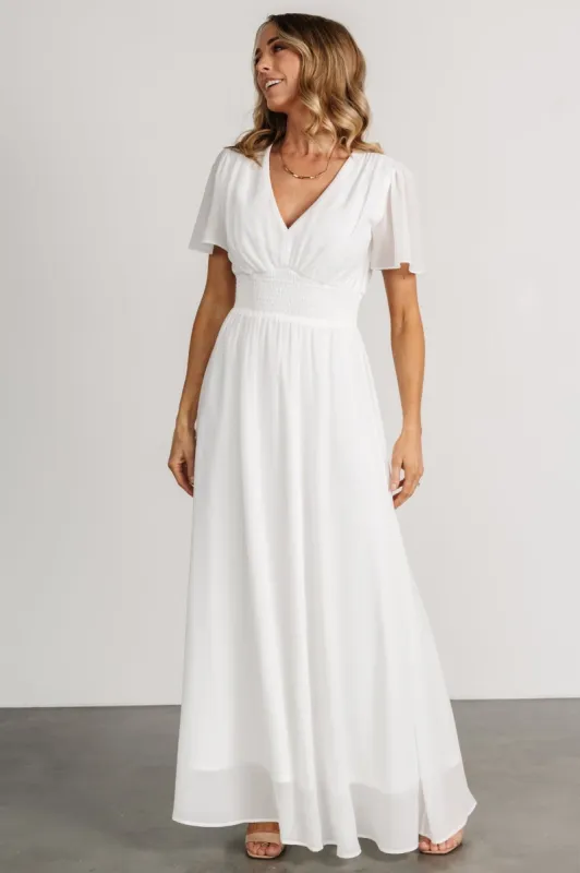 Birdie Maxi Dress | White sold by Baltic Born