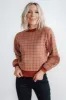 Ryland Bubble Sleeve Sweater | Rust sold by Baltic Born