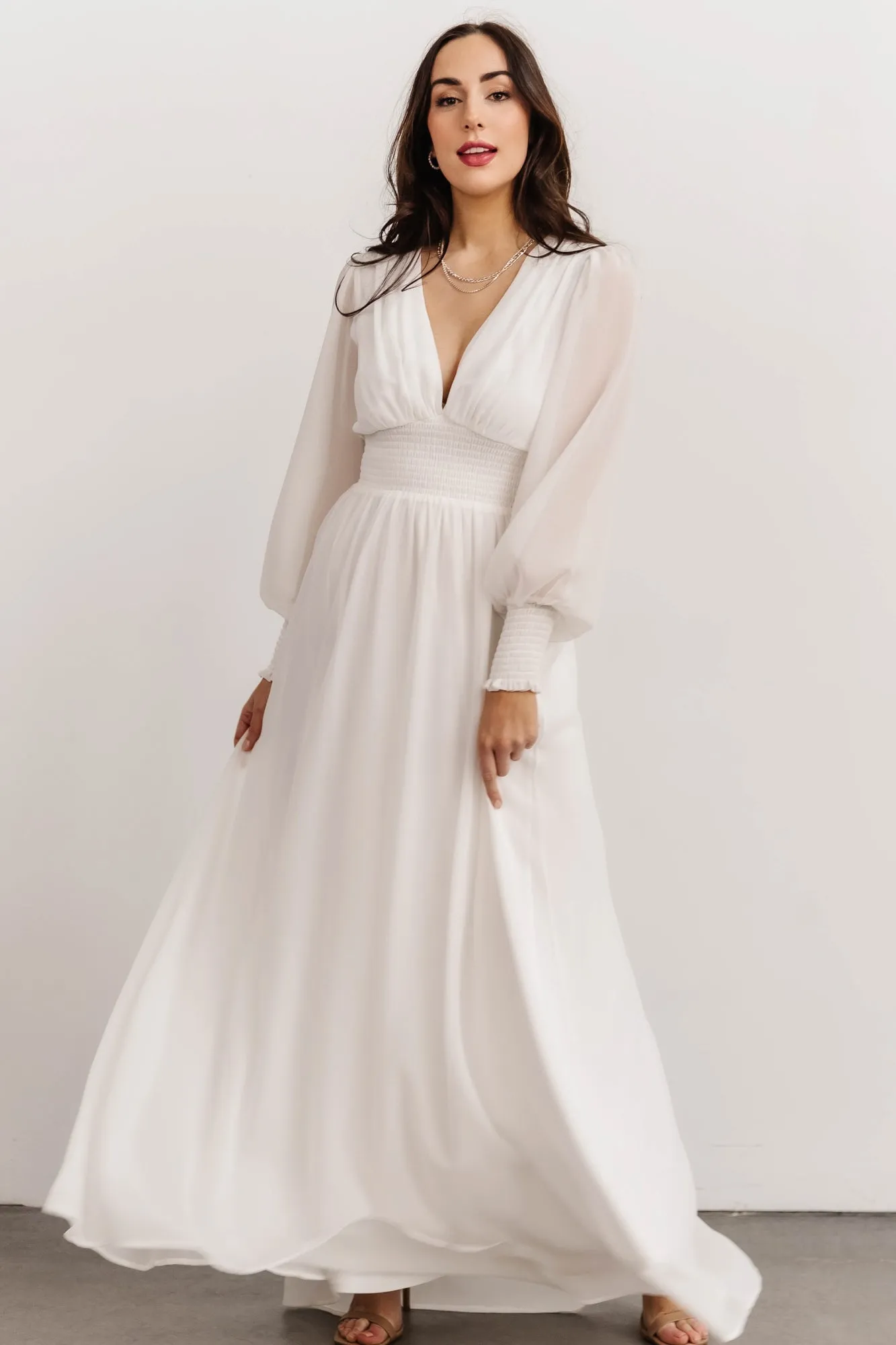 Olivia Maxi Dress | White sold by Baltic Born