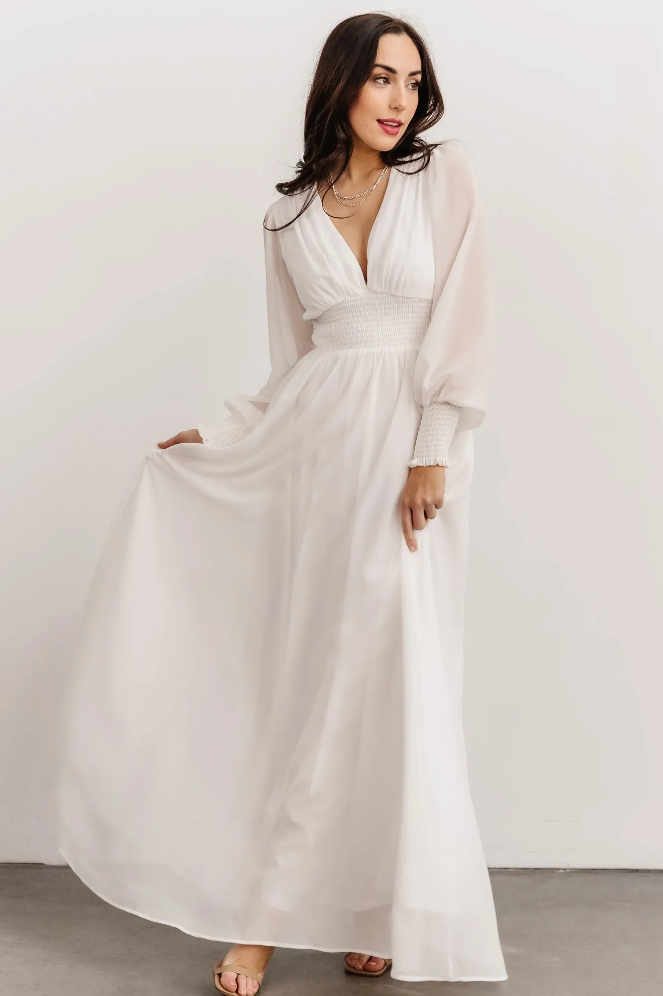 Olivia Maxi Dress | White sold by Baltic Born product image thumbnail 2