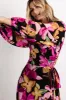 Katinka Wrap Maxi Dress | Black Multi Floral sold by Baltic Born