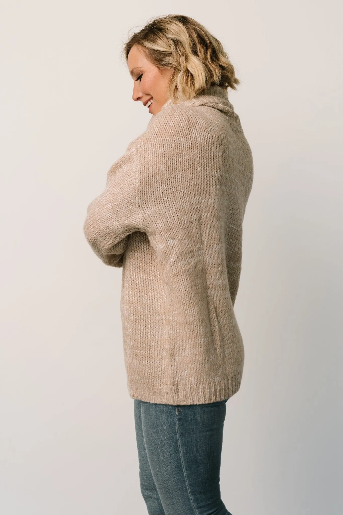 Joan Turtleneck Sweater | Oatmeal sold by Baltic Born product image thumbnail 4